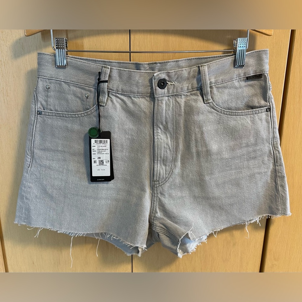 G-Star Raw Denim High-Rise Shorts - NWT